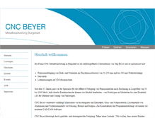 Tablet Screenshot of cnc-beyer.de